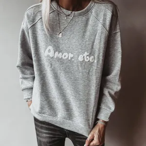 AMOR ETC grey sweatshirt *NEW*