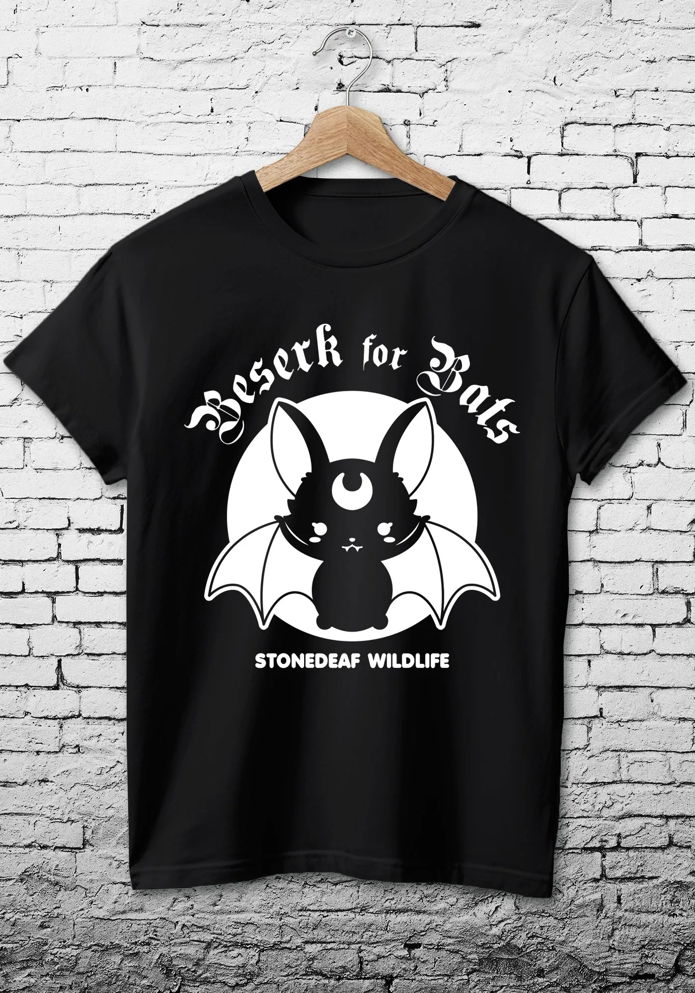 Beserk for Bats | STONEDEAF CHARITY FITTED T-SHIRT