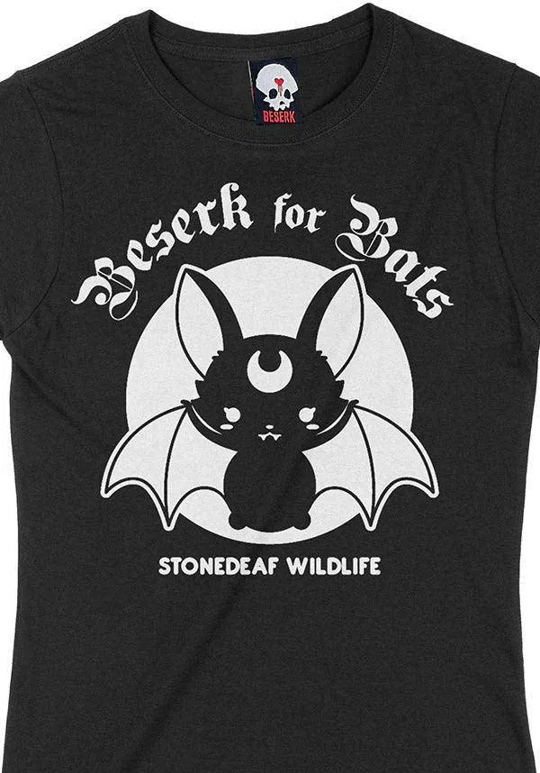 Beserk for Bats | STONEDEAF CHARITY FITTED T-SHIRT