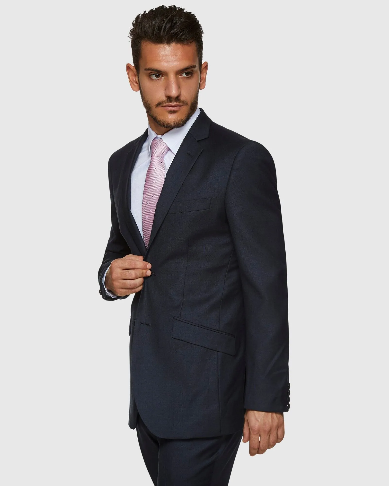 Big Mens PGH Pure Wool Navy Suit Set