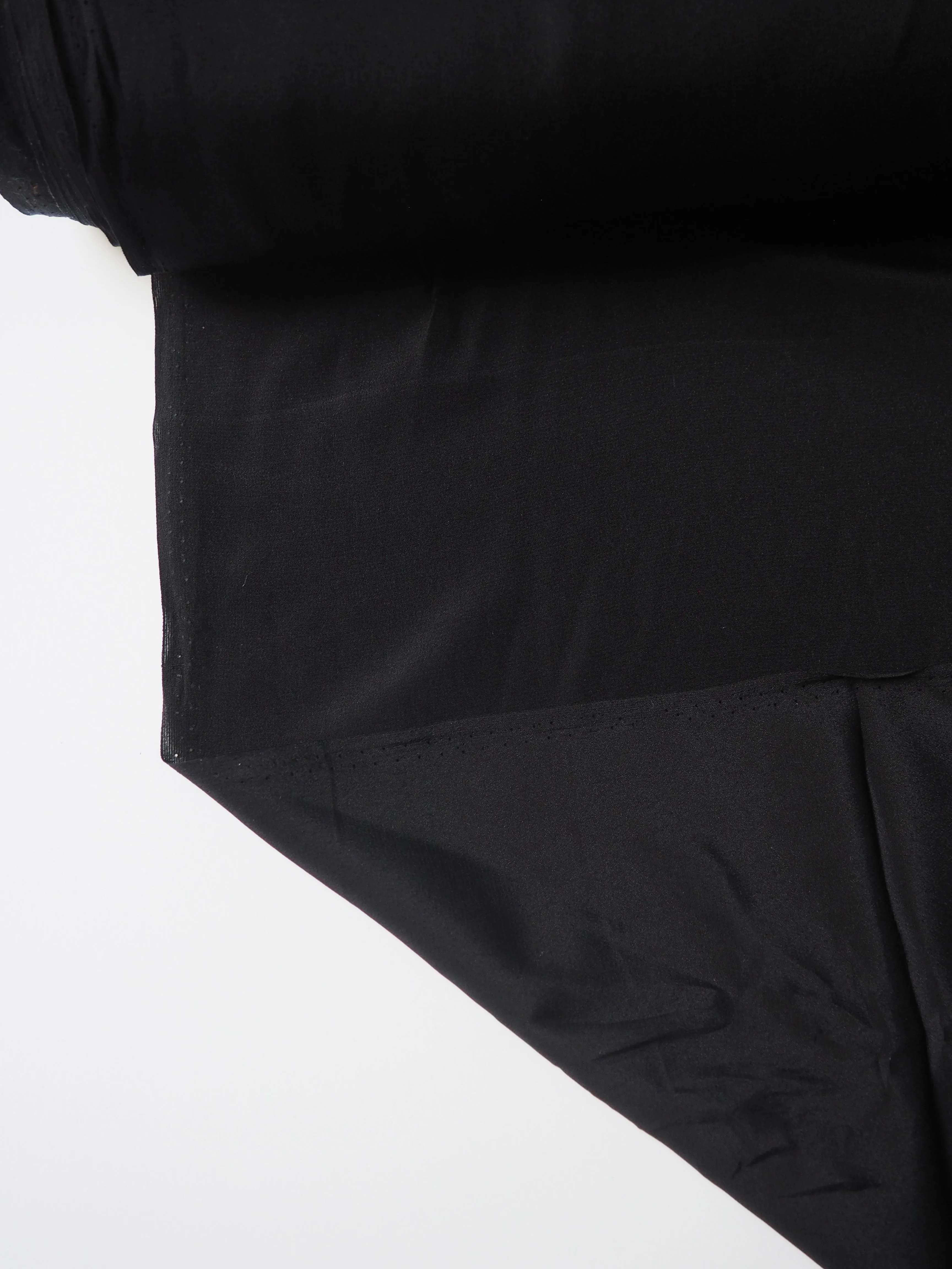 Black Silk Crepe de Chine