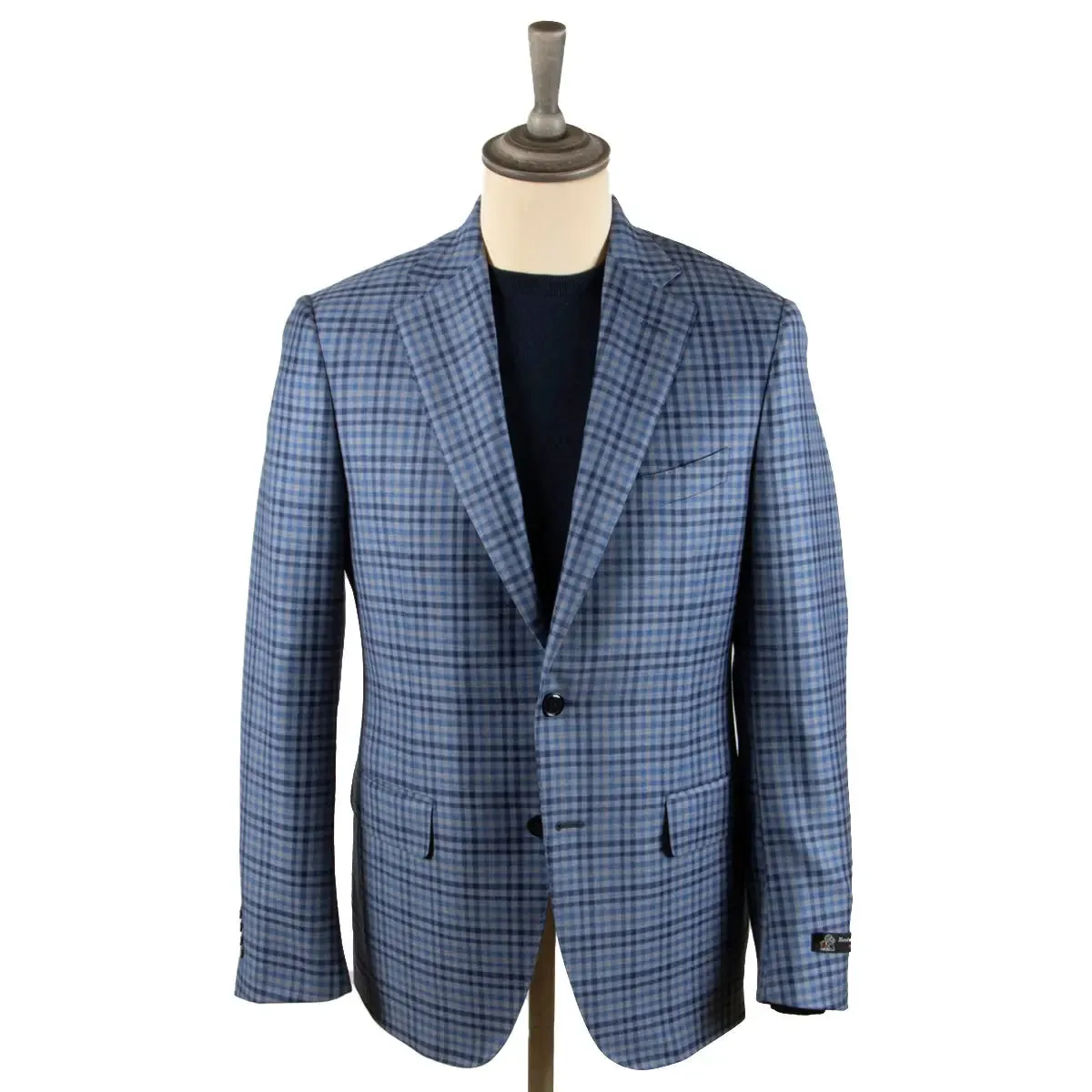 Blue Check Super 130's Pure Wool Jacket