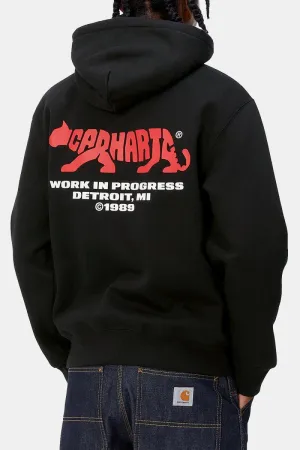 Carhartt WIP Hooded Rocky Script Sweat (Black)