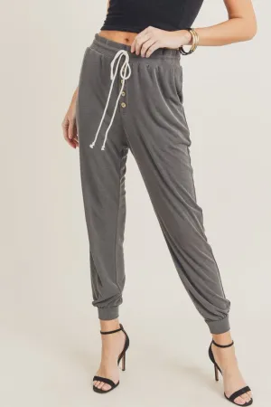 Come Back Home Joggers - Charcoal