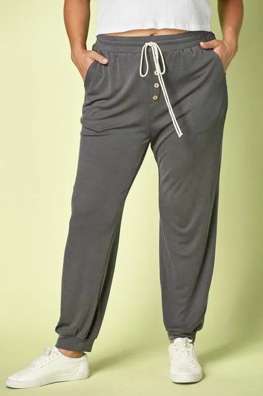 Come Back Home Joggers - Charcoal