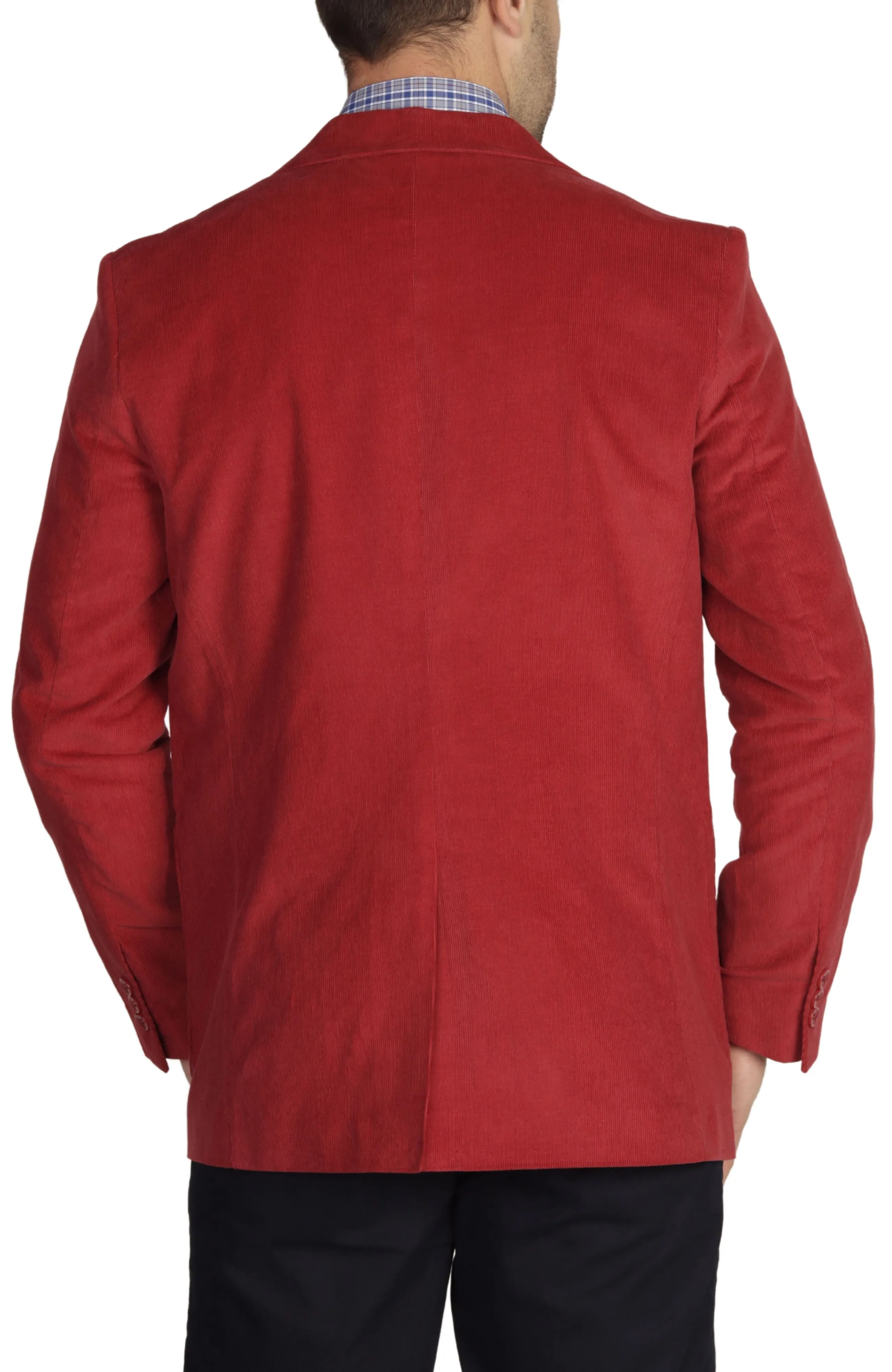 Cranberry Solid Corduroy Sport Coat