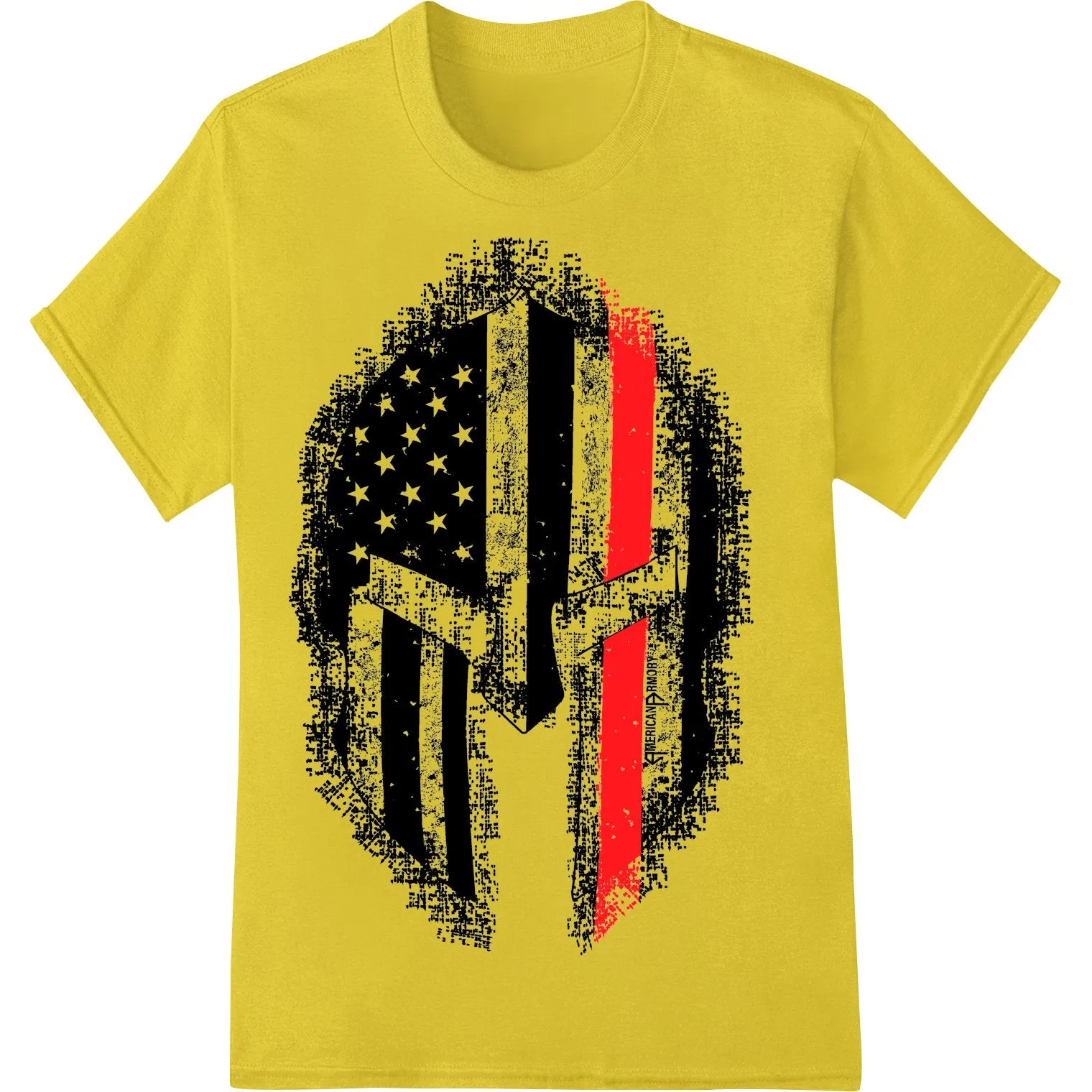 Edgy Patriotic Skull Flag Heat Transfer Print