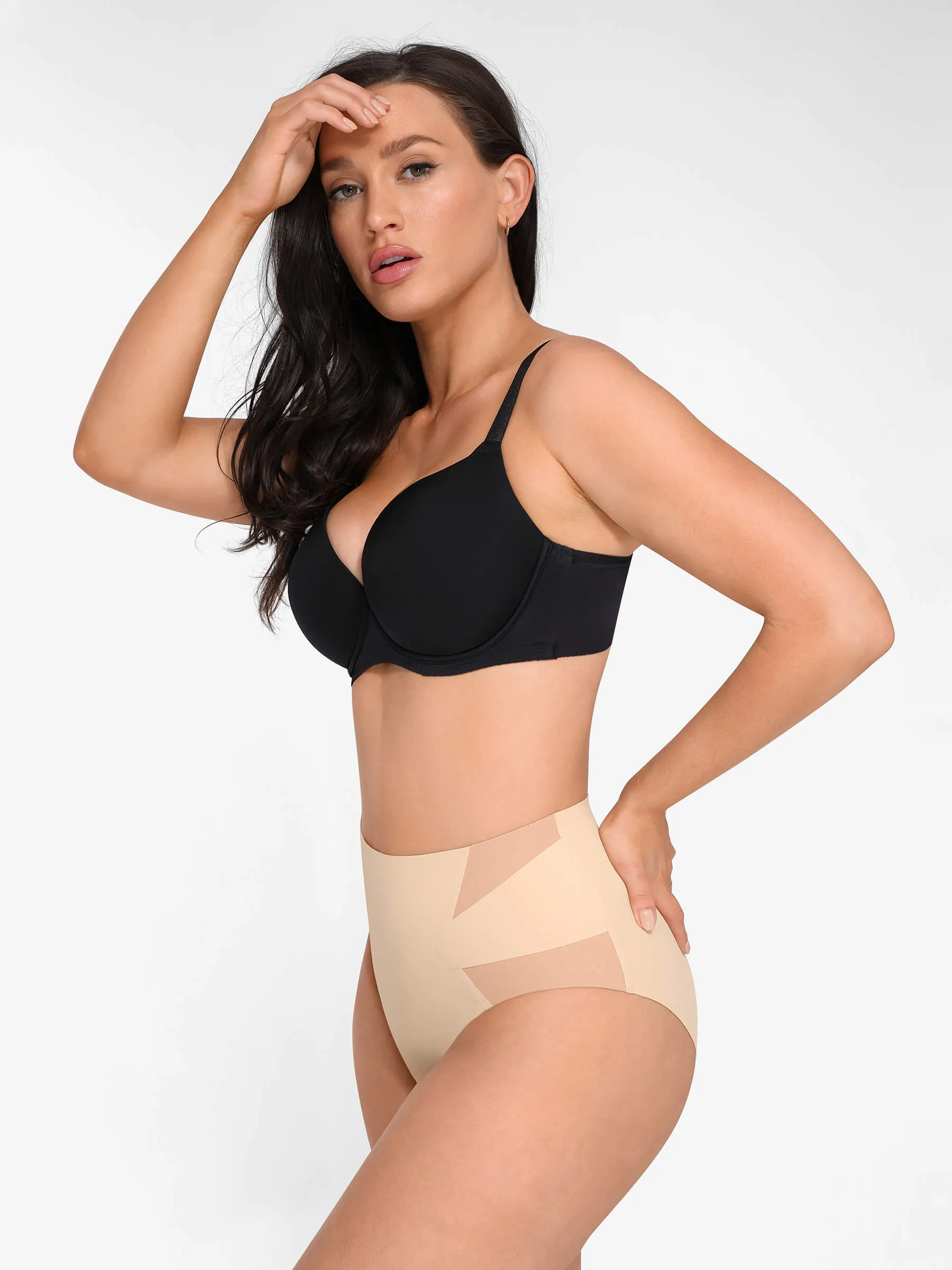 Feelingirl High-Waisted Body-Shaping CrossOver Brief