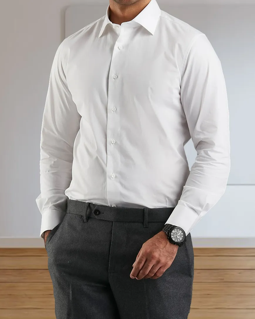 Fine White Twill Shirt