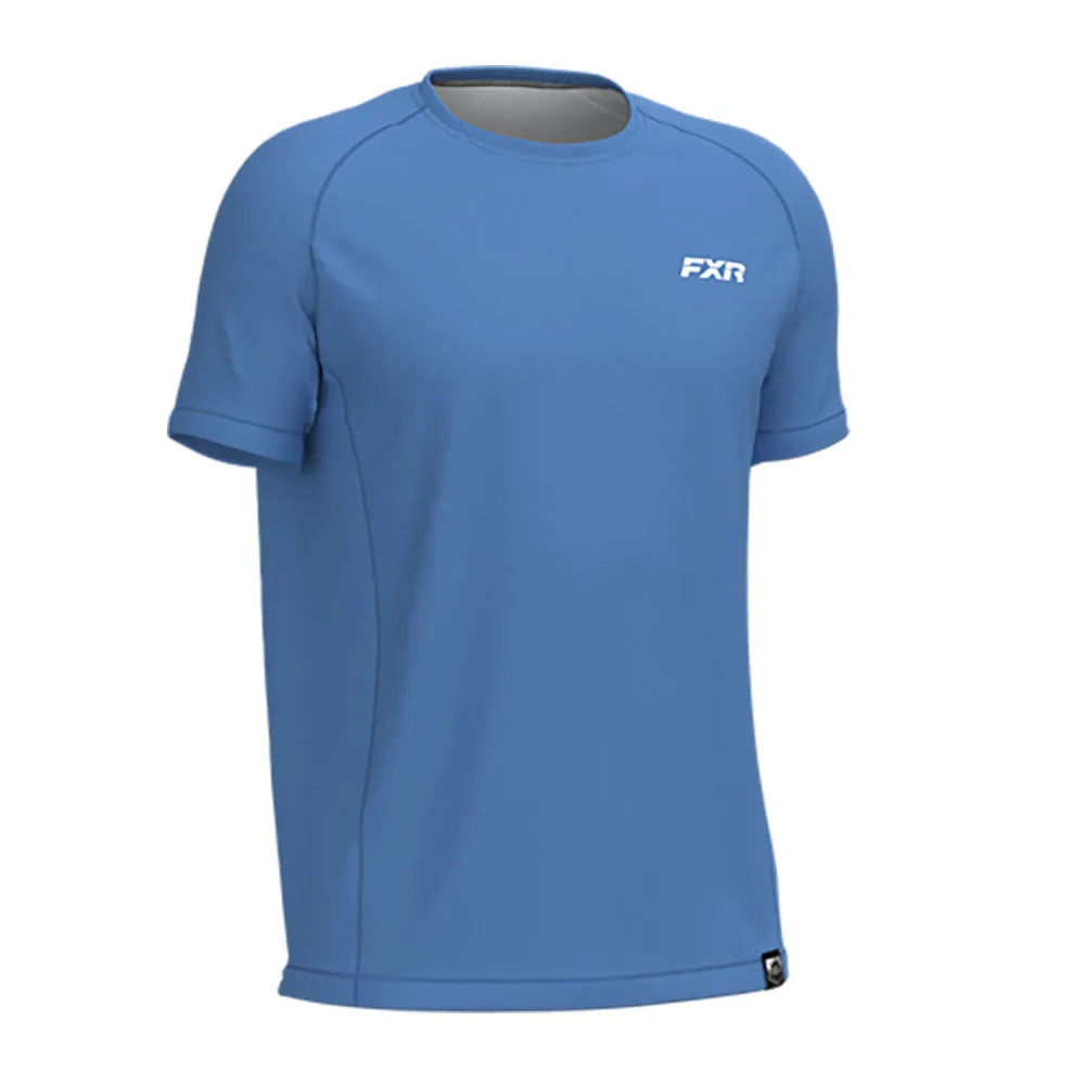 FXR Attack UPF T-Shirt Tranquil Blue Orange