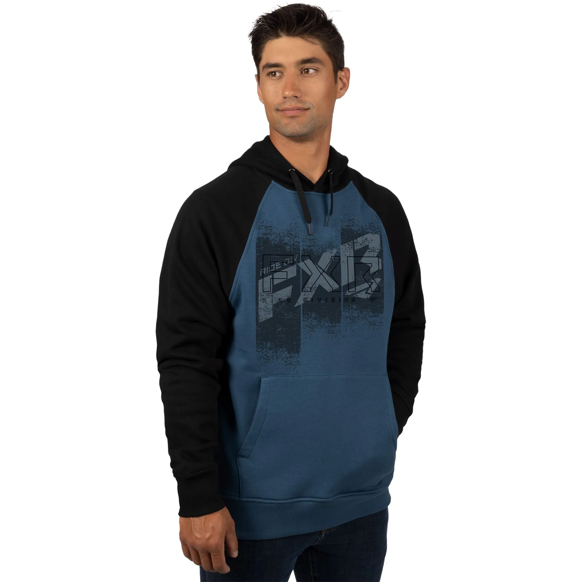 FXR Broadcast Pullover Hoodie Dark Steel/Black Blue