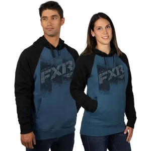 FXR Broadcast Pullover Hoodie Dark Steel/Black Blue