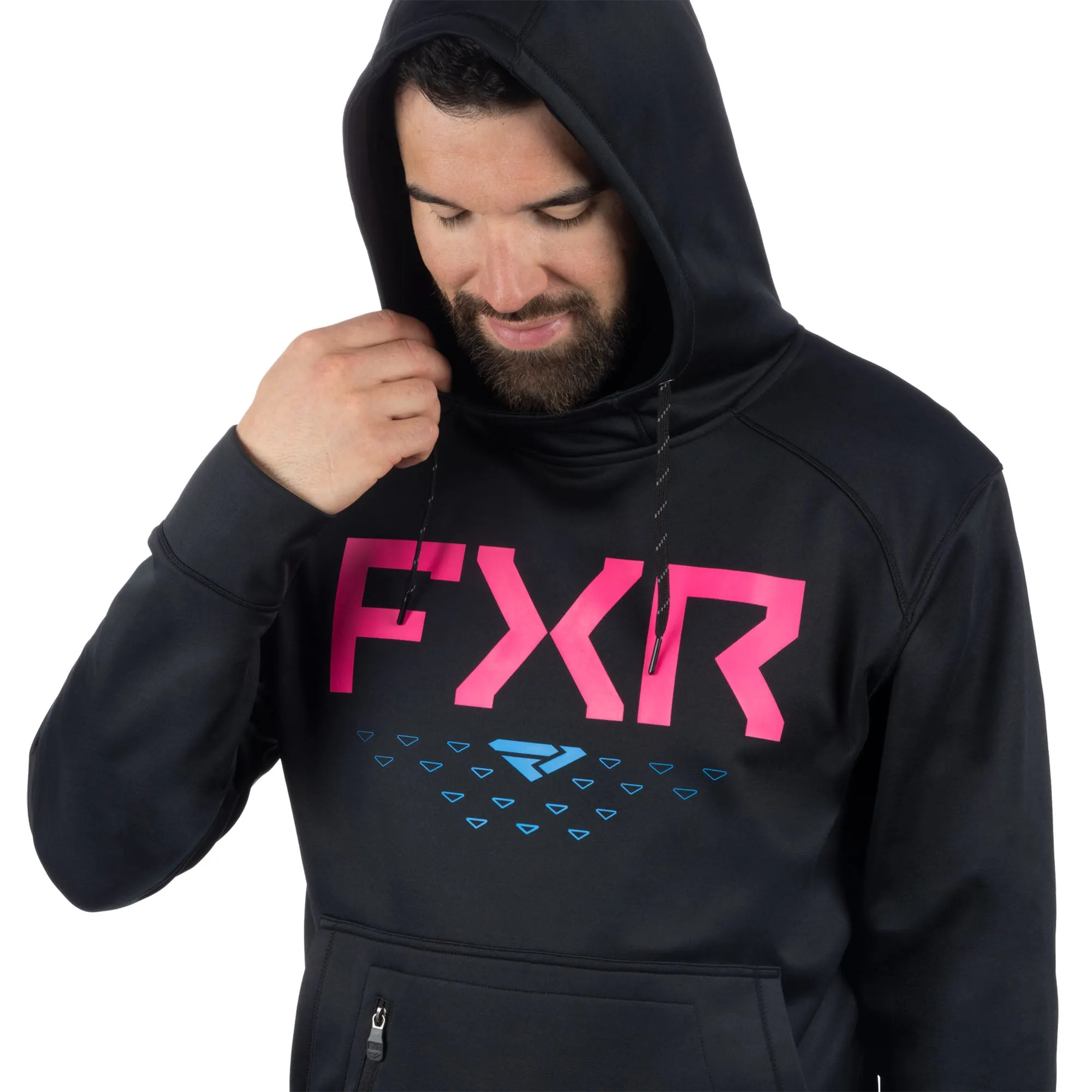 FXR Helium Tech Pullover Hoodie Black/Nightclub