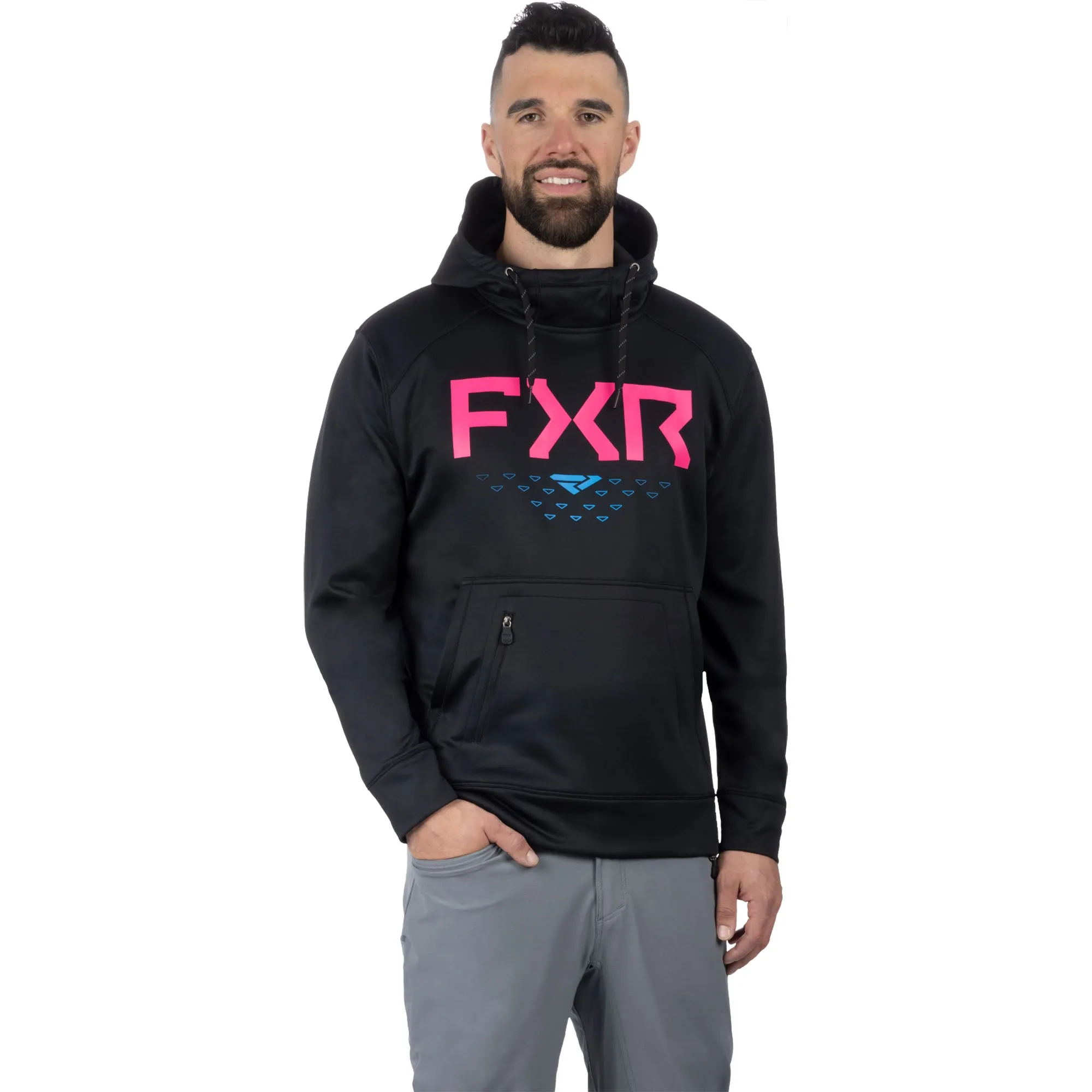 FXR Helium Tech Pullover Hoodie Black/Nightclub