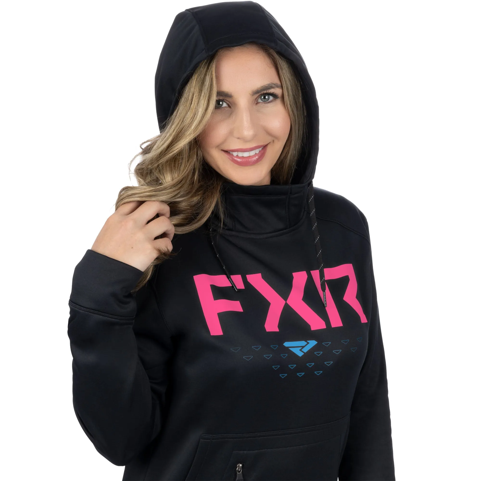 FXR Helium Tech Pullover Hoodie Black/Nightclub