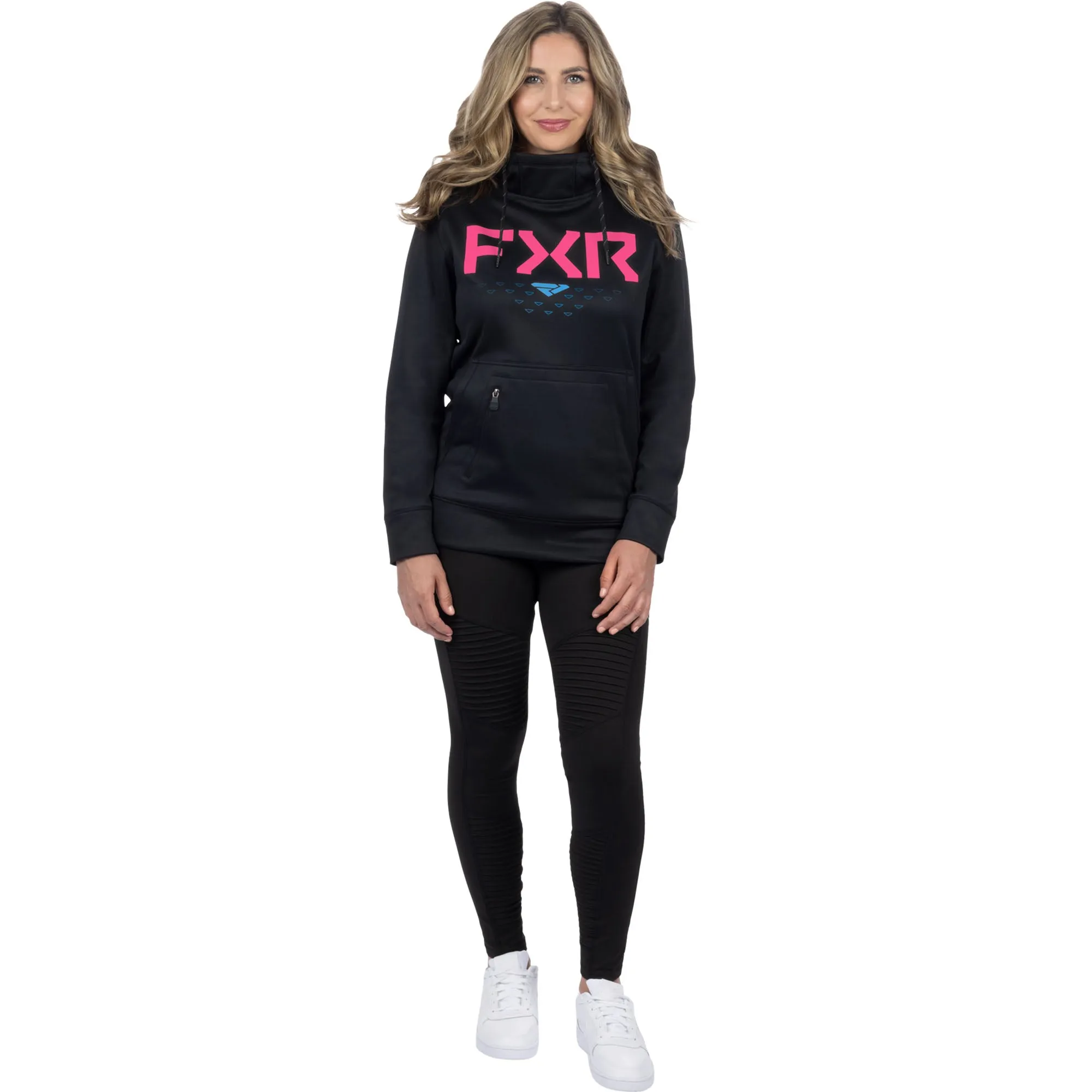 FXR Helium Tech Pullover Hoodie Black/Nightclub