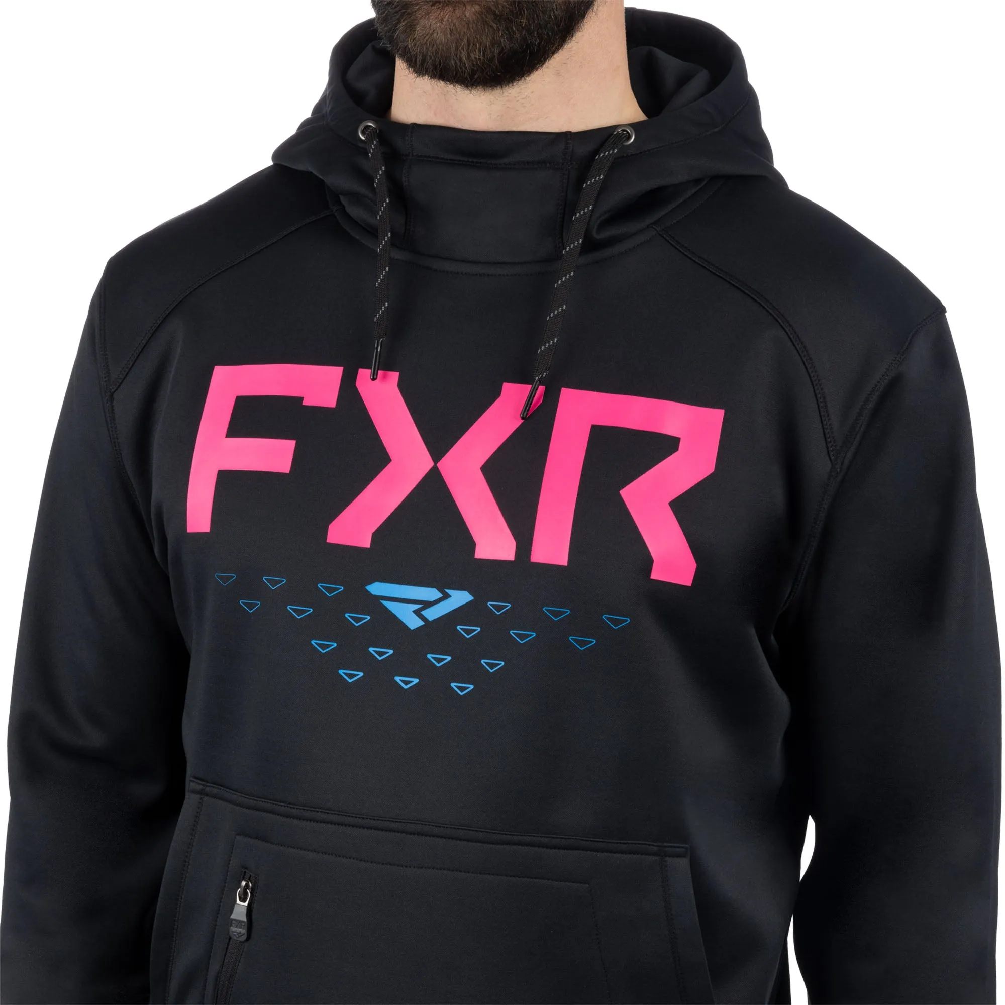 FXR Helium Tech Pullover Hoodie Black/Nightclub