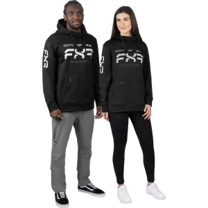 FXR Moto Tech Pullover Hoodie Black/White