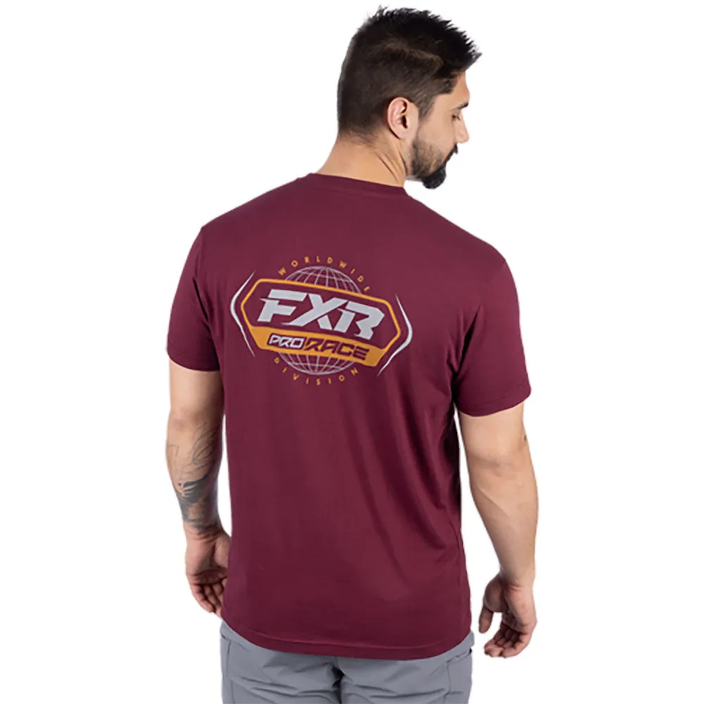 FXR Race Div Premium T-Shirt Merlot/Mustard Red