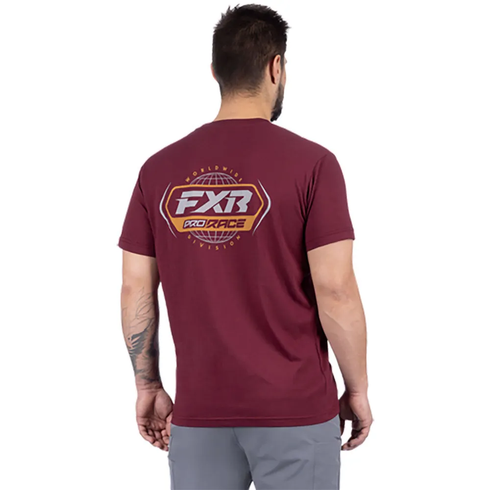 FXR Race Div Premium T-Shirt Merlot/Mustard Red