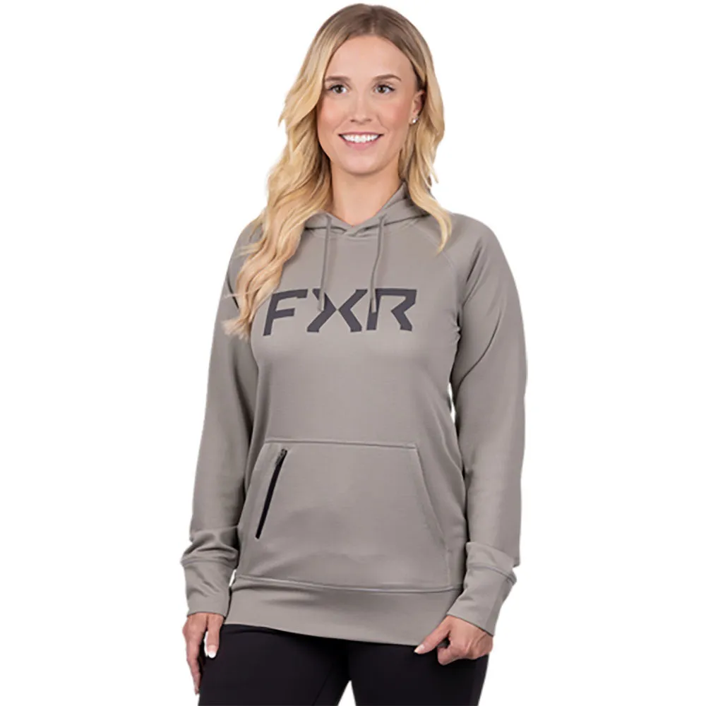 FXR Unisex Pilot UPF PO Hoodie Stone/Asphalt Grey