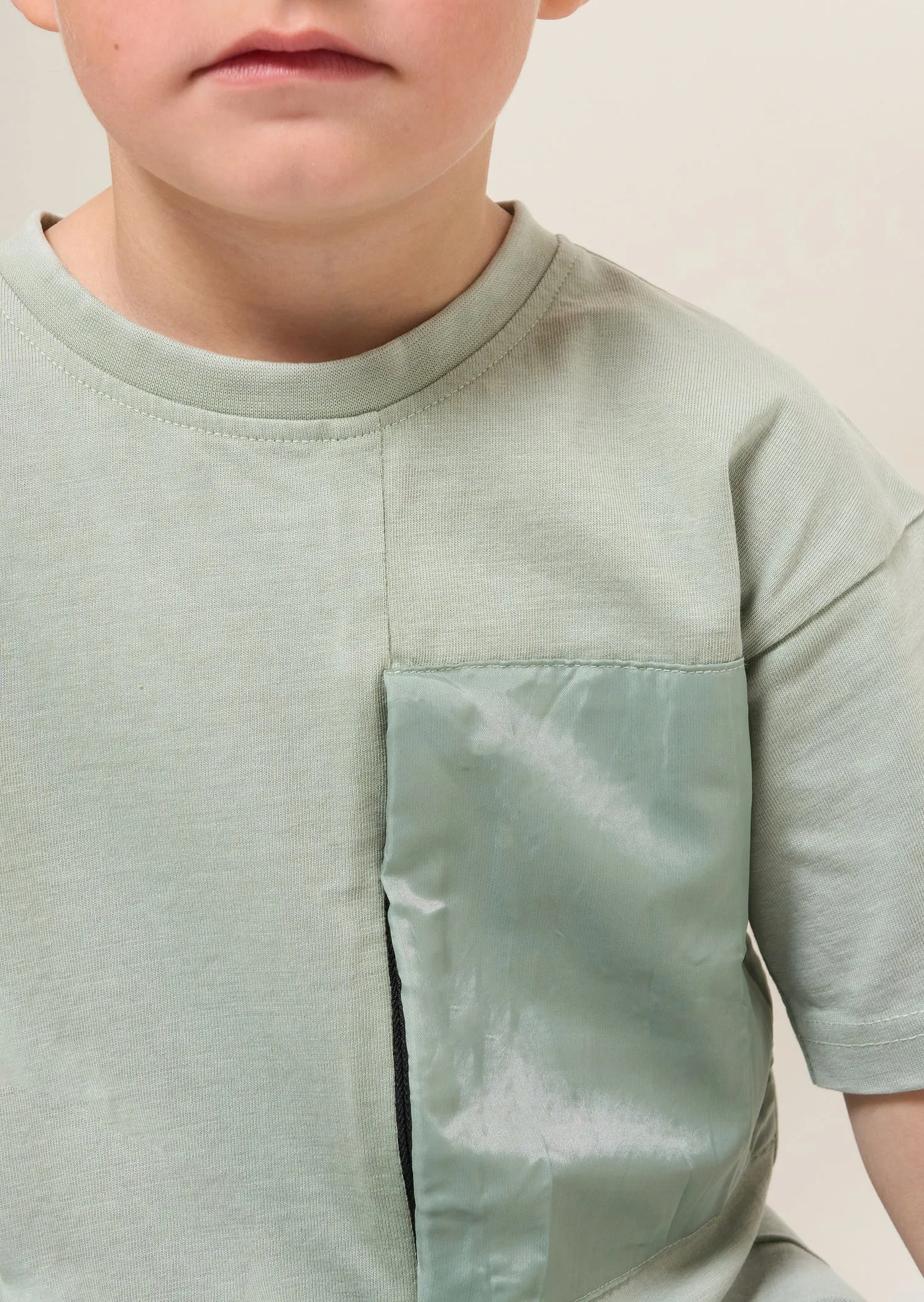 Gabriel Green Nylon Pocket Tee