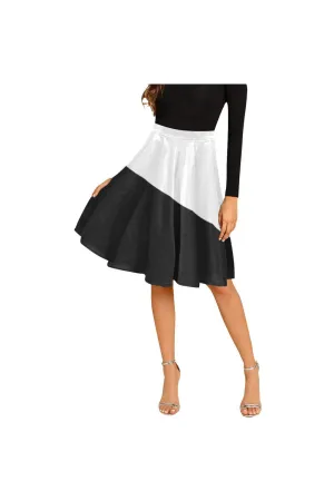 Grey Fay Melete Pleated Midi Skirt