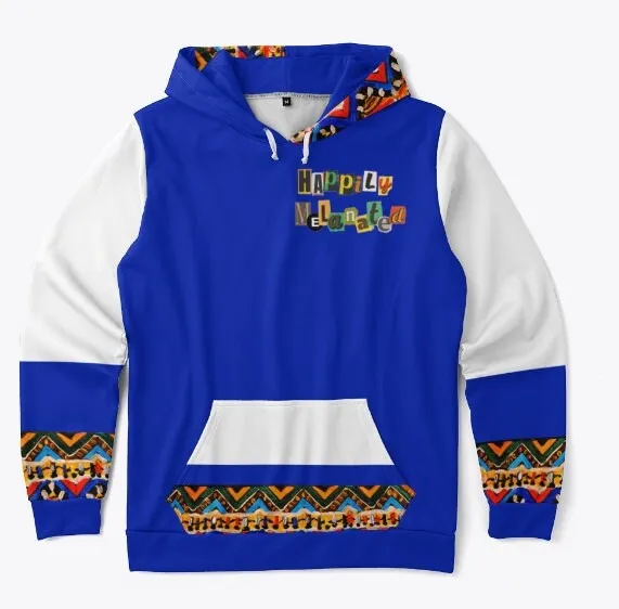 Handcrafted Ethnic Patterned Unisex Hoodie, Artisan Tribal Design