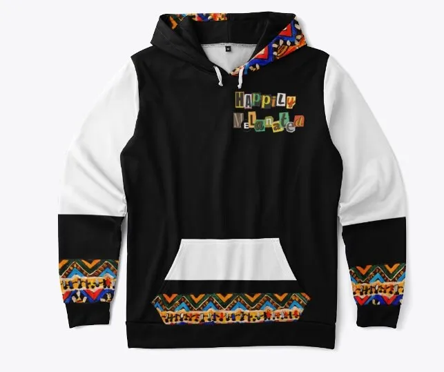 Handcrafted Ethnic Patterned Unisex Hoodie, Artisan Tribal Design