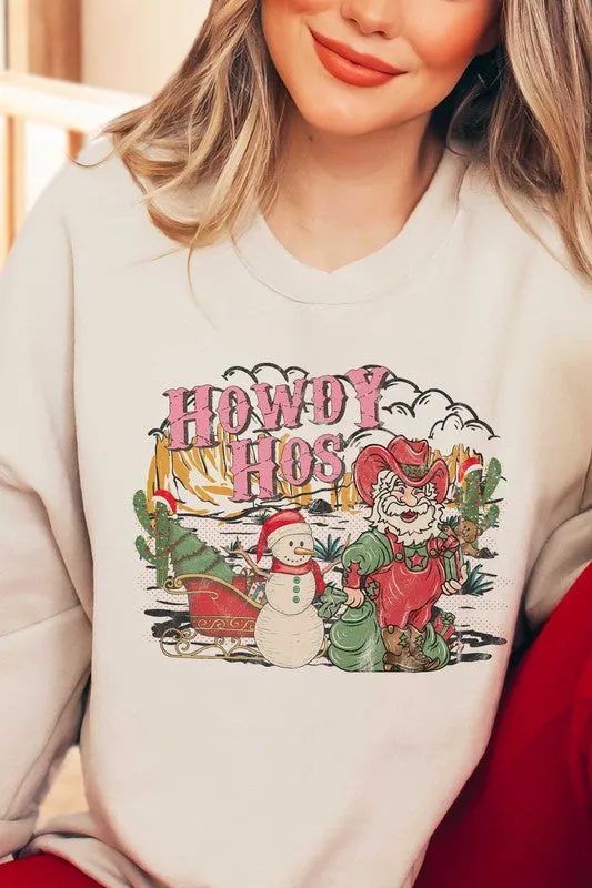 HOWDY HOS CHRISTMAS GRAPHIC SWEATSHIRT