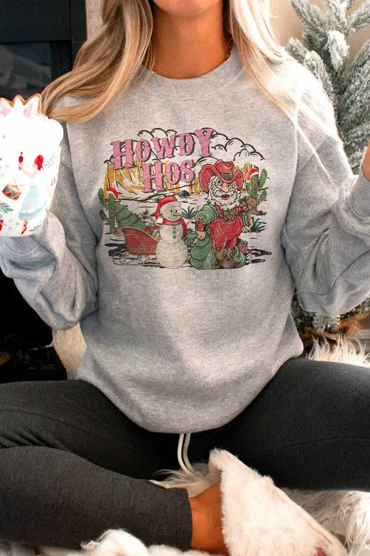 HOWDY HOS CHRISTMAS GRAPHIC SWEATSHIRT