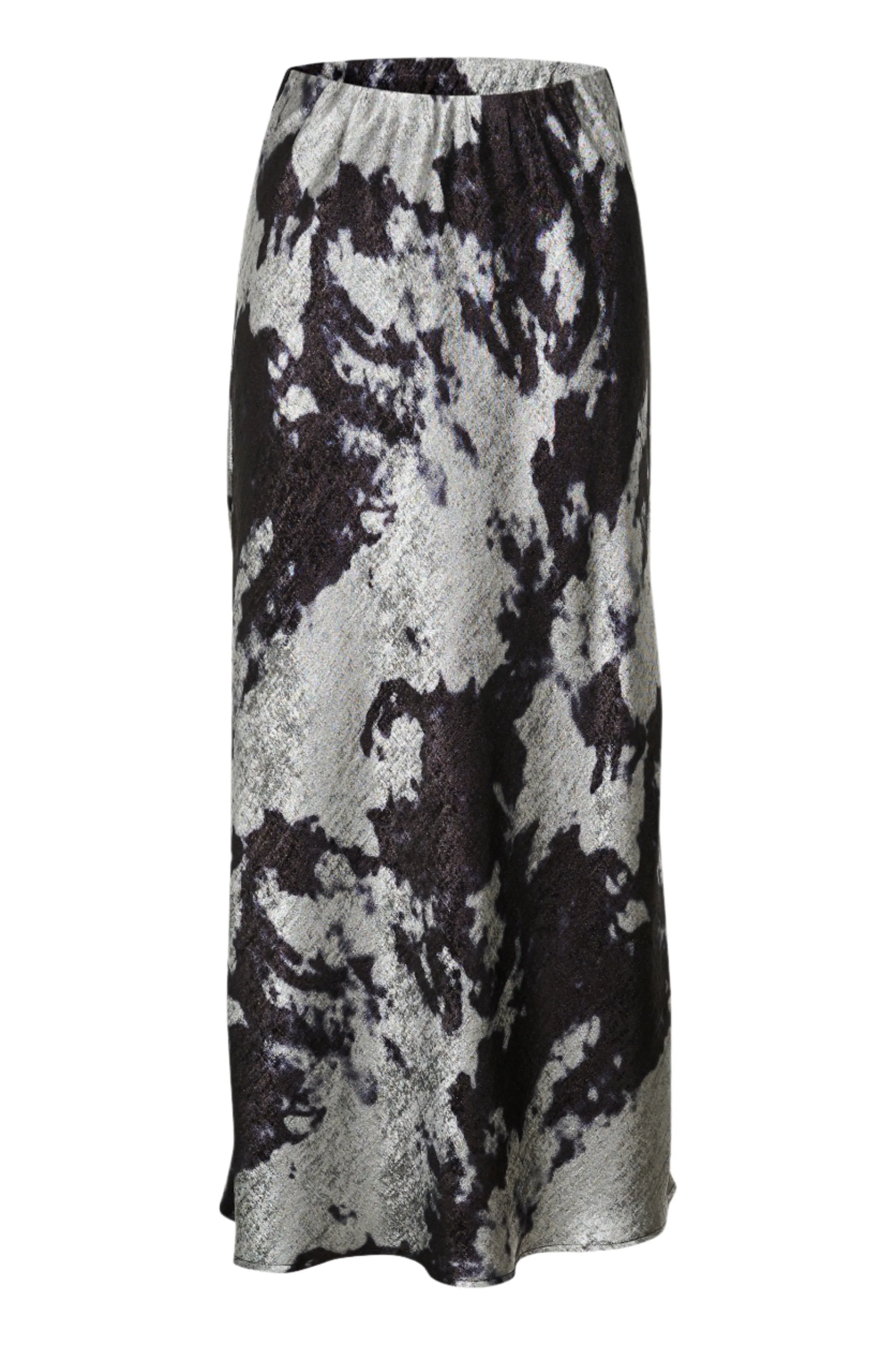 Kaffe Womens Skirt Asky Black/Silver Cloud Print