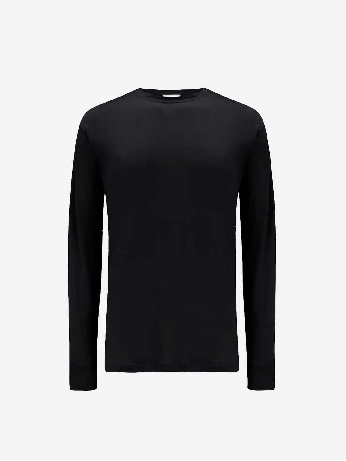 Lightweight Unisex Lenzing Long Sleeve T-Shirt | Jet Black