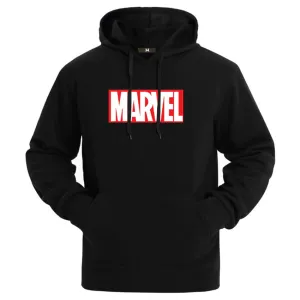 Men High Quality Marvel Letter Printing Hoodies