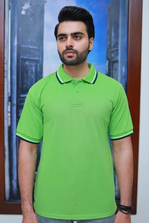 Men Short Sleeve Polo Shirt Parrot