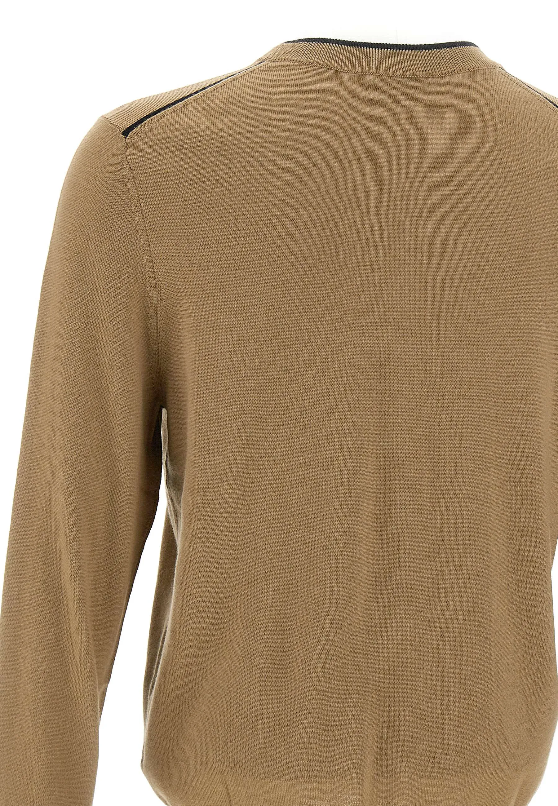 Men's Camel Wool Pullover Sweater