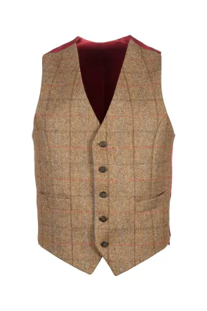 Men's Hawthorn Satin Back Tweed Waistcoat