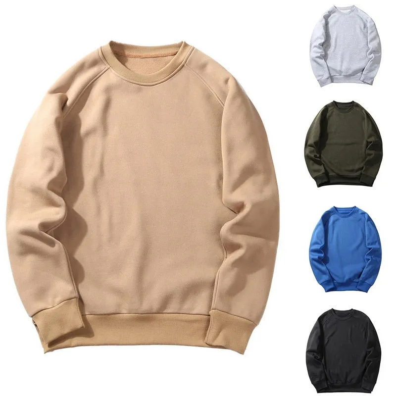 Men'S Thicken Clothes Winter Sweatshirts Hip Hop