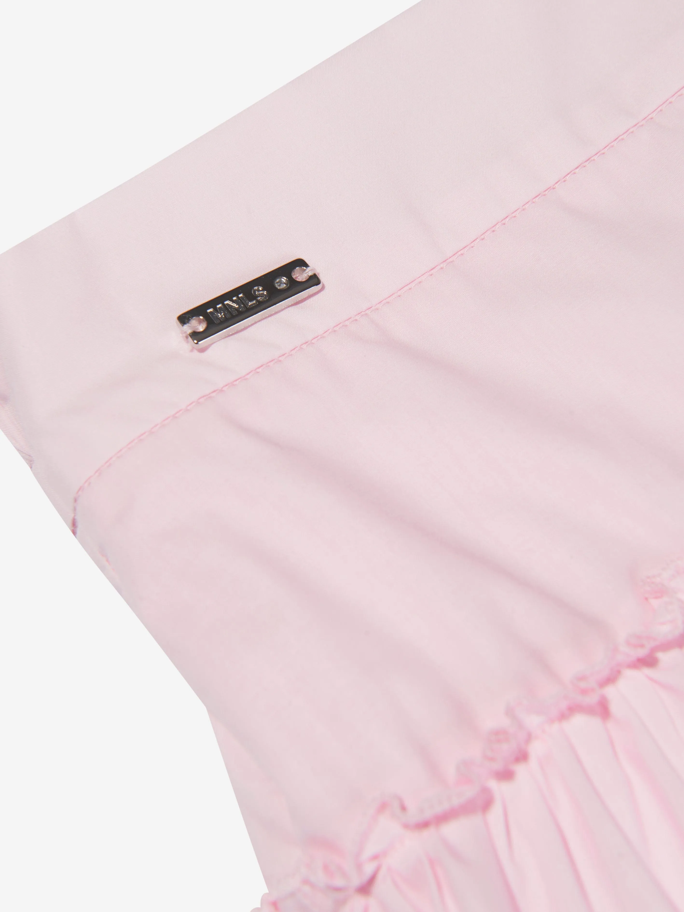 Monnalisa Girls Ruffled Long Skirt in Pink