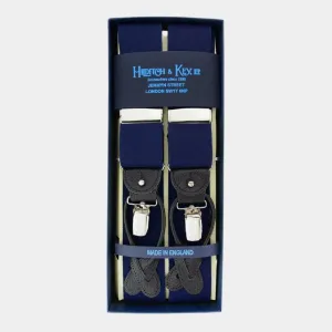 Navy Pure Wool Boxcloth Braces