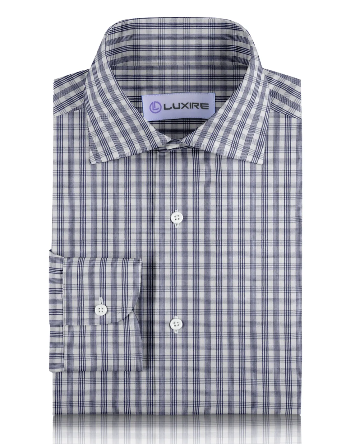 Navy Shadow Checks Shirt