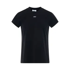 Off Stamp Shaped T-Shirt in Black