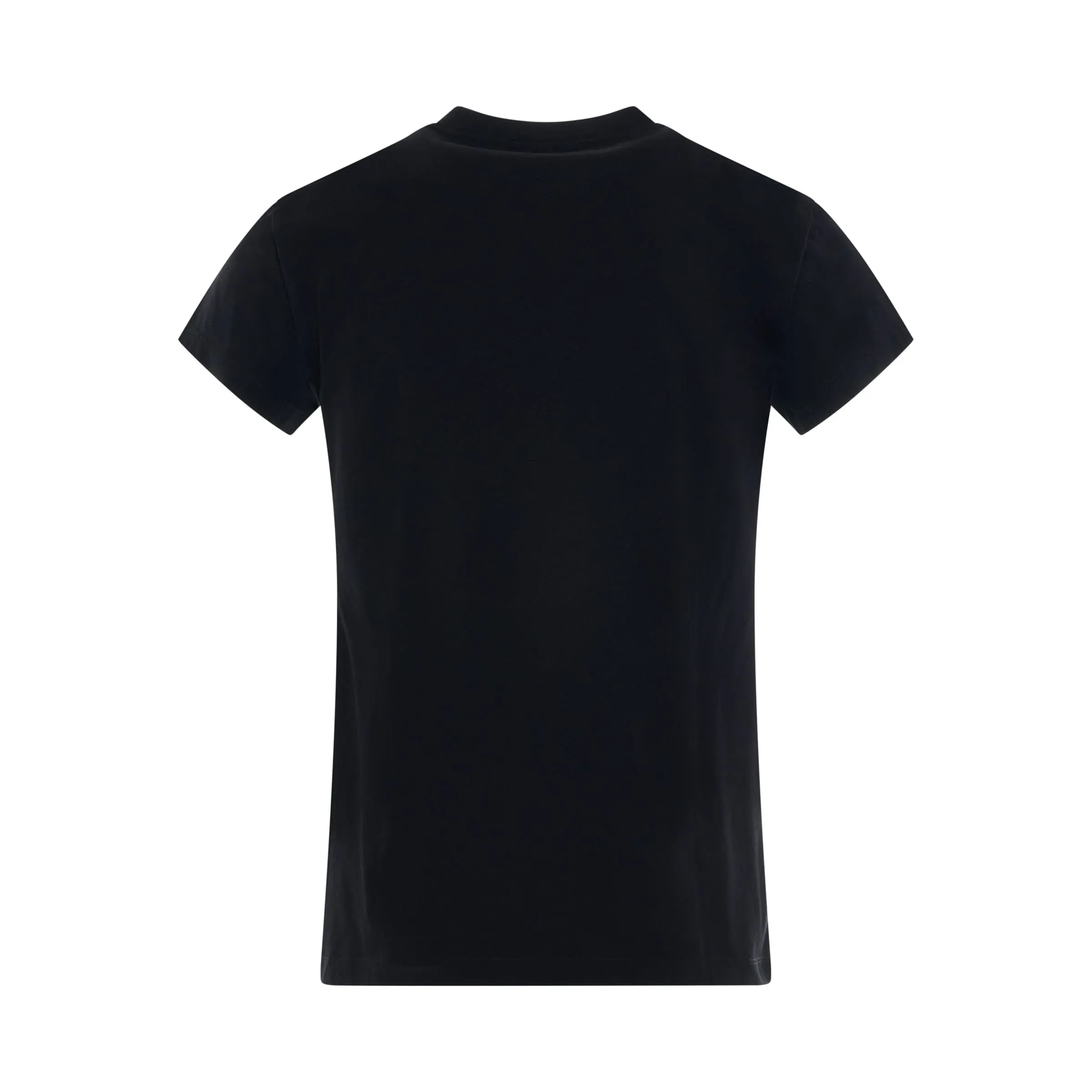 Off Stamp Shaped T-Shirt in Black