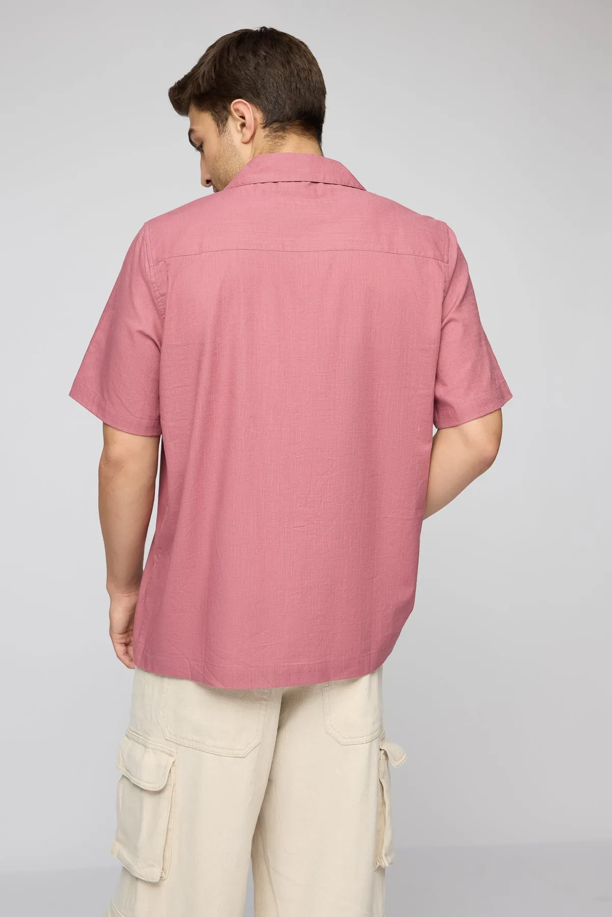 Pink Prism Dynamic Men's Cutwork Shirt