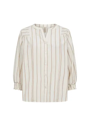 Soya Concept Felina 1 Shirt Desert Brown Stripes