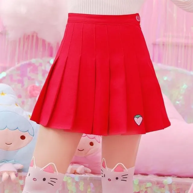 Strawberry Tennis Skirt