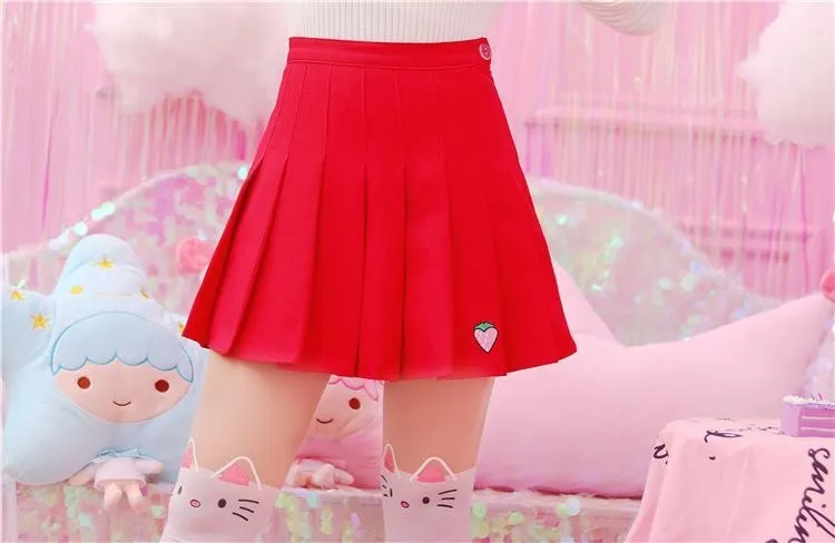 Strawberry Tennis Skirt