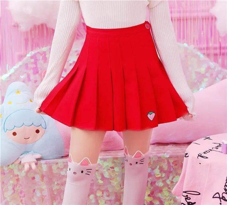 Strawberry Tennis Skirt