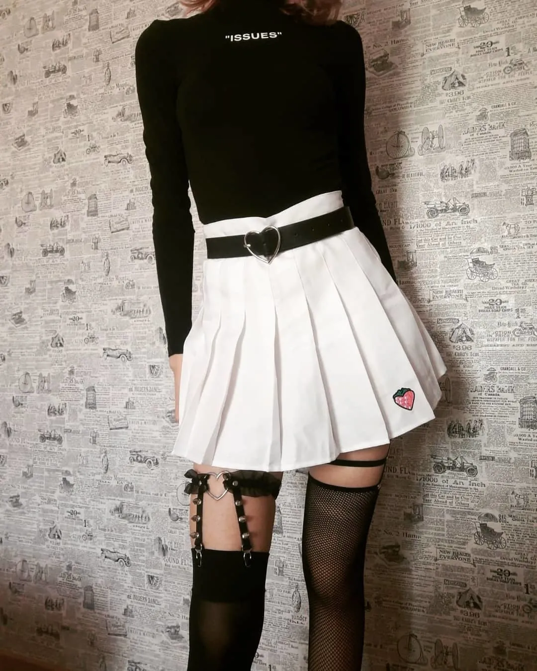 Strawberry Tennis Skirt