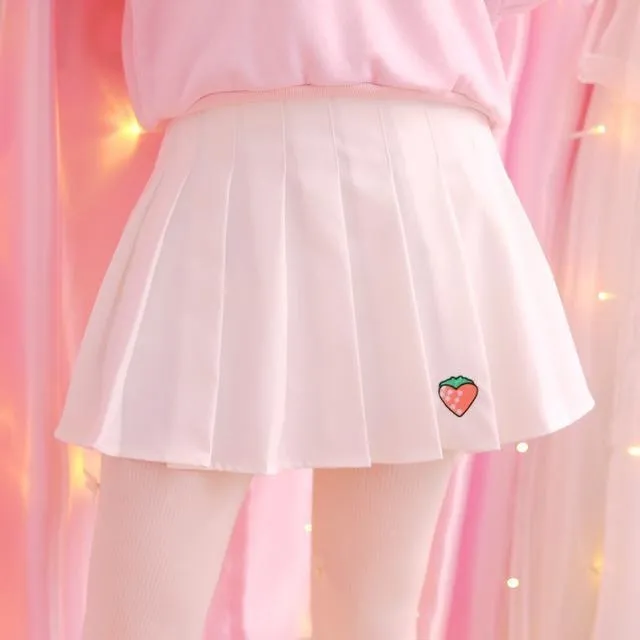 Strawberry Tennis Skirt